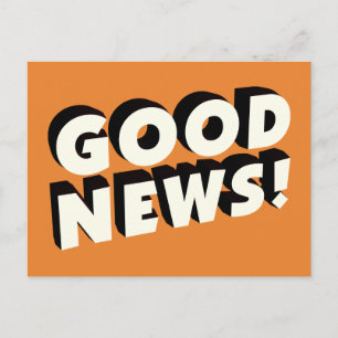 Goed nieuws! briefkaart