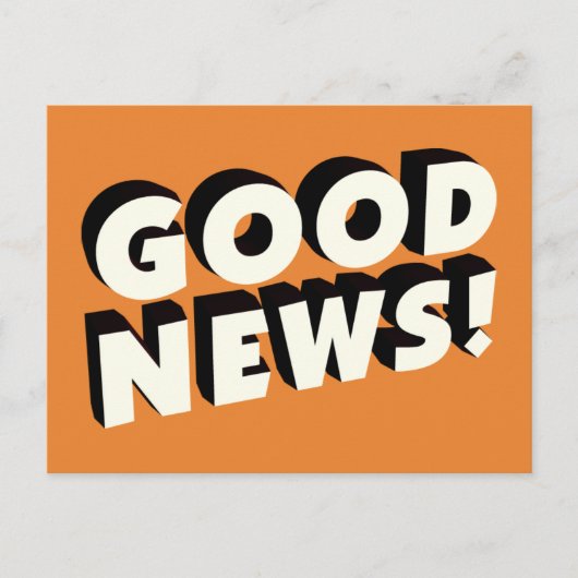 Goed nieuws! briefkaart (Voorkant)