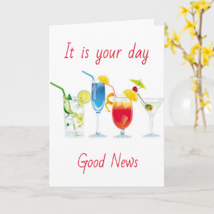 GOED NIEUWS: "HET IS JE VERJAARDAG" KAART