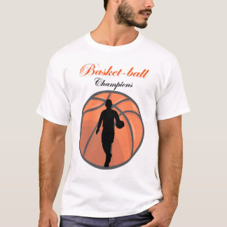 GOED ONTWERP BASKIT BALL CHOMPIONS T-SHIRT