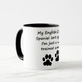 Goed opgeleide Engelse Cocker Spaniel Eigenaar Mok (Voorkant links)
