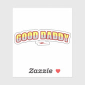 Goed pappa lettertype sticker (Vel)