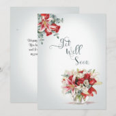 Goed rode rozen en lilies Florist Bouquet (Voorkant / Achterkant)