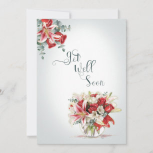 Goed rode rozen en lilies Florist Bouquet