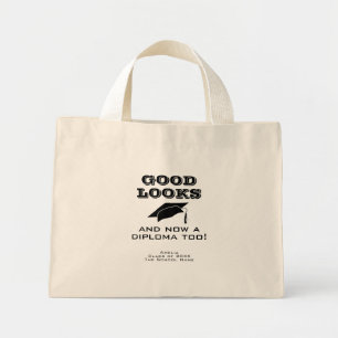 Goed uiterlijk en nu Diploma to Funny Afstuderen Mini Tote Bag