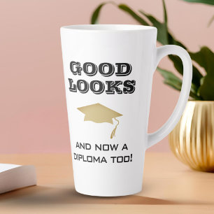 Goed uiterlijk en nu ook diploma Te gekke afstuder Latte Mok