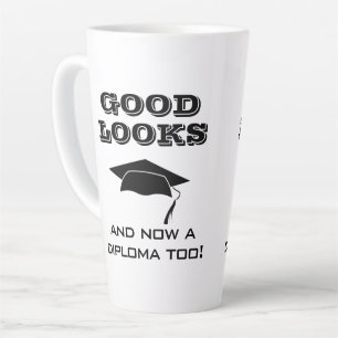 Goed uiterlijk en nu ook diploma Te gekke afstuder Latte Mok