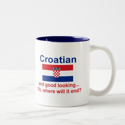 Goed uitziend Kroatisch Tweekleurige Koffiemok (Rechts)