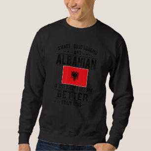 Goed uitziende Albanese vlag Albanese wortels Trui
