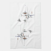 Goed van de Zee Amerikaanse MoJo Kitchen Towel Theedoek (Verticaal)