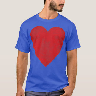 Goed versleten hart t-shirt