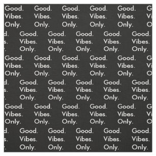 Goed. Vibes. Alleen. Kleine patroonbewerkbaar make Stof