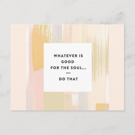 Goed voor het Soul Briefkaart (Voorkant)