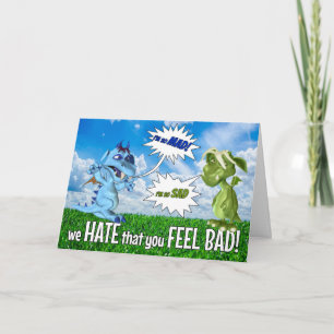 Goed voor kinderen Mad en Sad Dragons Kaart