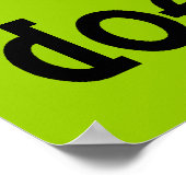 Goed voor stommerd grappig Poster (Hoek)