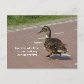 Goed wandelen briefkaart