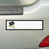 GOED! Waving Jolly Roger Pirate Flag Bumpersticker (Op auto)