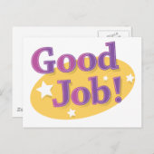 Goed werk! briefkaart (Voorkant / Achterkant)