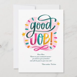 Goed Werk Felicitatiekaart Kaart