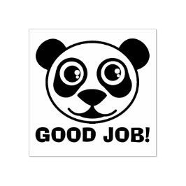Goed werk Panda Face Rubberstempel