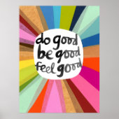 Goed zijn goed voelen goed poster (Voorkant)