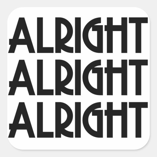 Goed zo vierkante sticker (Voorkant)
