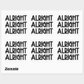 Goed zo vierkante sticker (Vel)