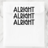 Goed zo vierkante sticker (Tas)
