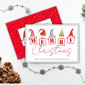 Goedaardige kerstcadeautjes voor kerst Rood bedrij Feestdagenkaart