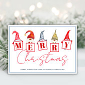 Goedaardige kerstcadeautjes voor kerst Rood bedrij Feestdagenkaart