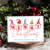 Goedaardige kerstcadeautjes voor kerst Rood bedrij Feestdagenkaart