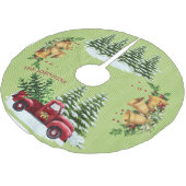 Goedaardige kerstscène Treeit sneeuwrode vrachtwag Kerstboom Rok (Gekanteld)