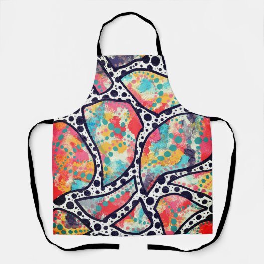 Goedaardige stieren, Stippen en funky Lines Origin Schort (Voorkant)