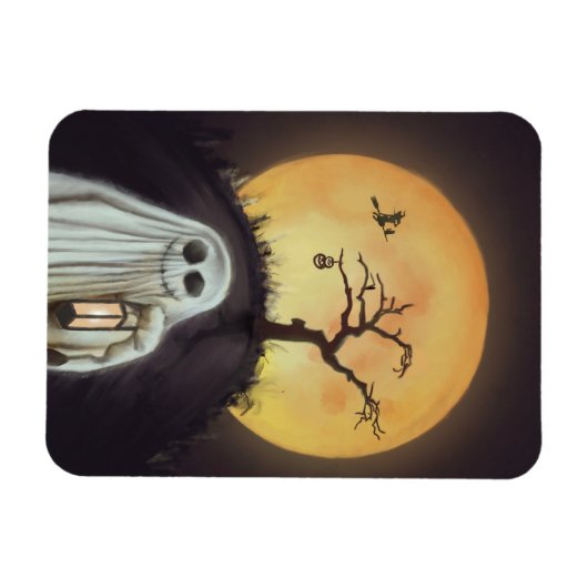Goedbenut Ghost Halloween Magnet! Magneet (Horizontaal)