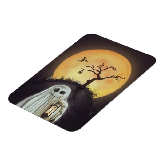 Goedbenut Ghost Halloween Magnet! Magneet (Linkerzijde)