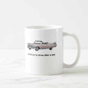 Goede auto om na een oorlog te rijden koffiemok