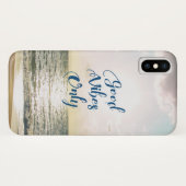 "Goede bloemen slechts" Citaat positief, Zee Beach Case-Mate iPhone Case (Achterkant (horizontaal))