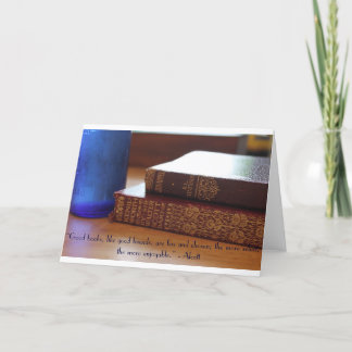 Goede boeken Quote Kaart