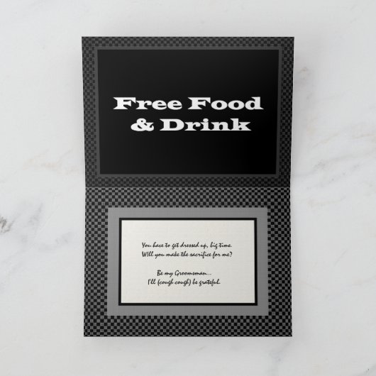 GOEDE BUDDY Funny Bruidsjonker Uitnodiging Gratis (Binnen)