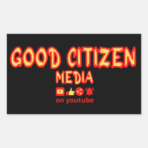GOEDE BURGERS RECHTHOEKIGE STICKER