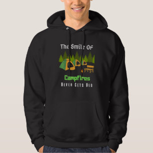 Goede Camping Quote De Glimlach Van Kampvuren Nooi Hoodie