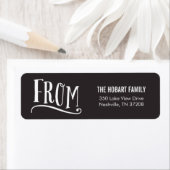 Goede Cheer Custom Vakantie retour adres labels (Insitu)