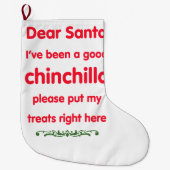 goede chinchilla grote kerstsok (Voorkant)