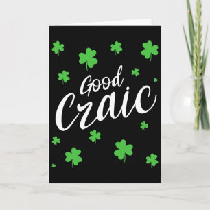 Goede Craic Pret Ierse Sjamroeken St Patricks D Kaart