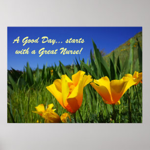 Goede dag begint met een Great Nurse posters Verpl