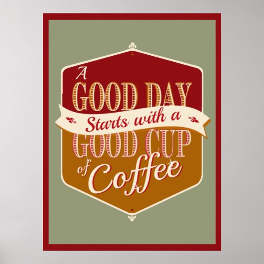 Goede dag, Goede koffie Poster (Voorkant)