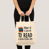 Goede dag om een Dustin Stevens Book te lezen Tote Bag (Voorkant (product))