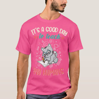 Goede dag om kleine mensen elementair onderwijzer t-shirt