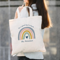 Goede dag om leraar cadeau Boho regenboog te leren