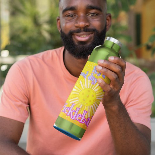 Goede dag om Pickleball te spelen Waterfles